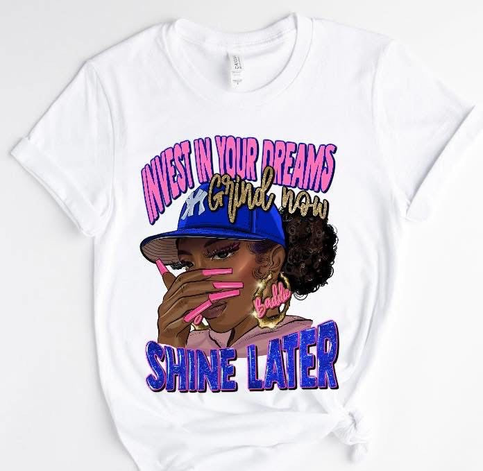 GRIND NOW SHINE LATER T-SHIRT