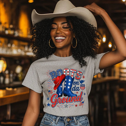 BOOTS ON THE GROUND T-SHIRT